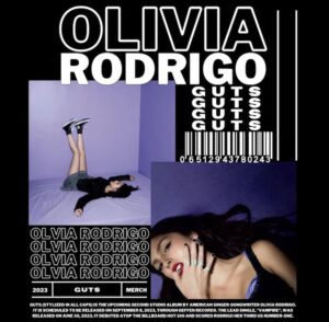 OLIVIA RODRIGO Guts Poster