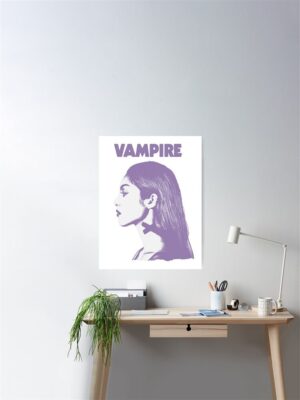 Olivia Rodrigo SOUR GUTS VAMPIRE Poster