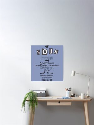 SOUR track list Poster